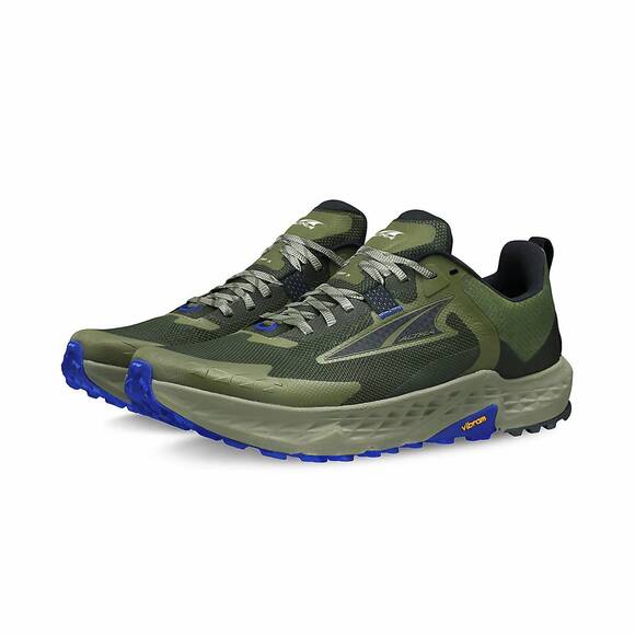 NEW ALTRA mens timp 5 trail running shoes in dusty olive